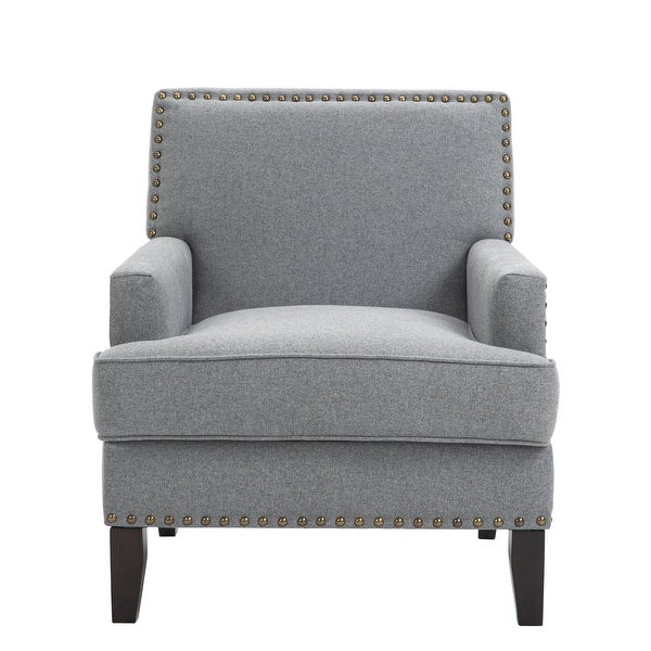 Modern Nailhead Accent Chair