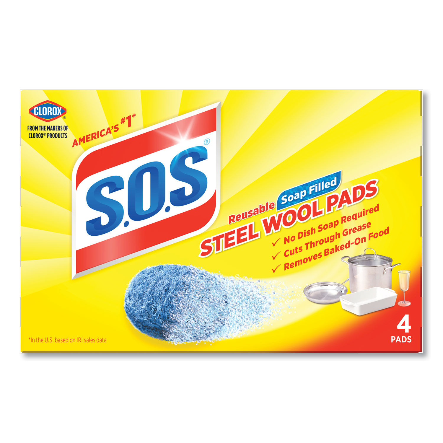 Steel Wool Soap Pad by S.O.S.andreg; CLO98041