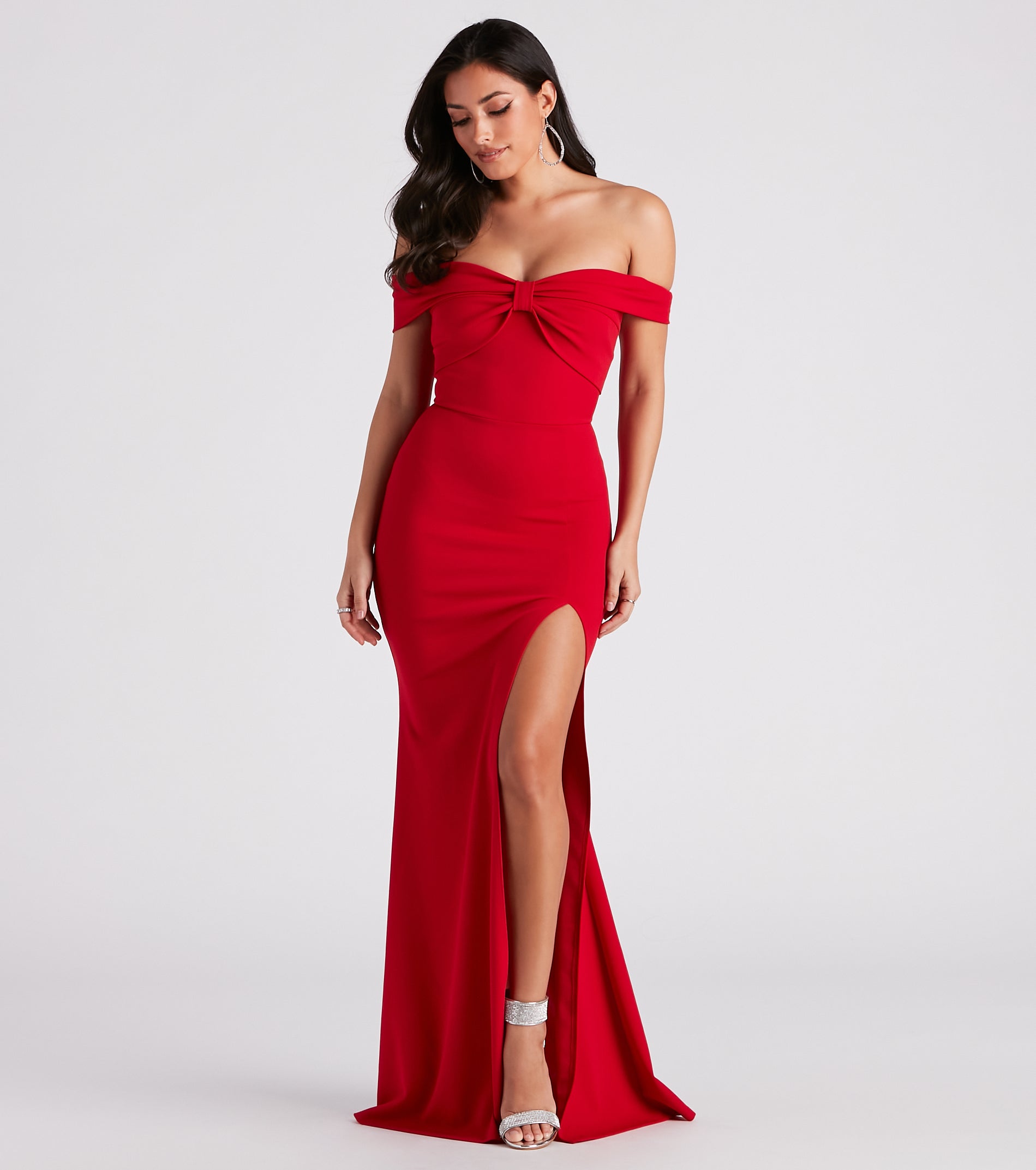 Emma Formal Bow Long Dress