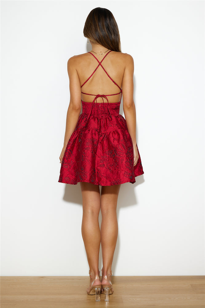 Picnic With You Mini Dress Red