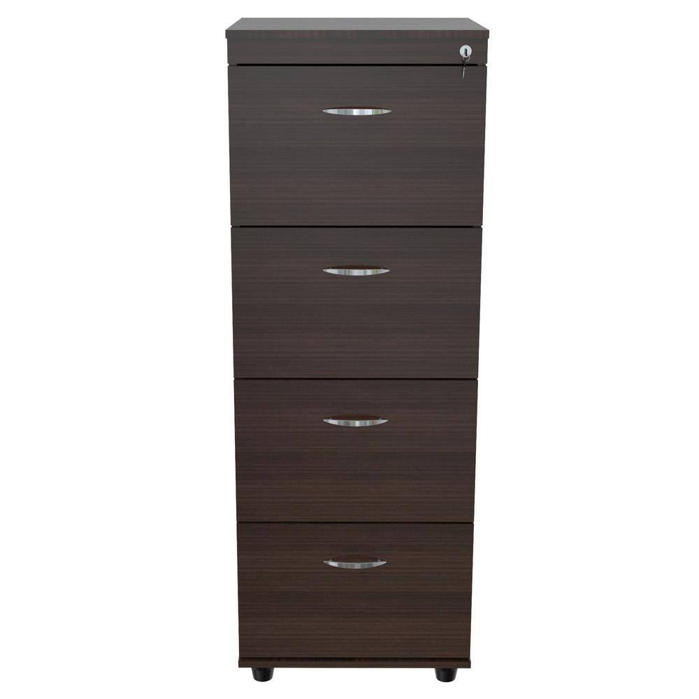 Inval Espresso Wengue Filing Cabinet AR-4X4R