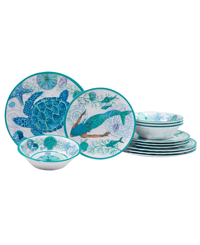 Certified International Certified Serene Seas Melamine Dinnerware Collection