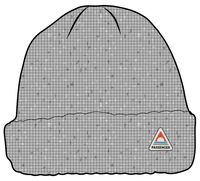 Moss Double Layer Recycled Waffle Beanie - Grey Marl