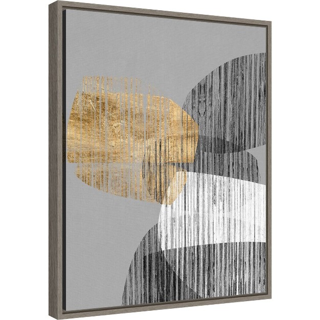 X 20 quot Adjacent Shapes I By Jennifer Goldberger Framed Canvas Wall Art Amanti Art