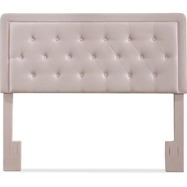 Elle Decor Amery Tufted Upholstered Headboard， Queen Mauve - - 21827958