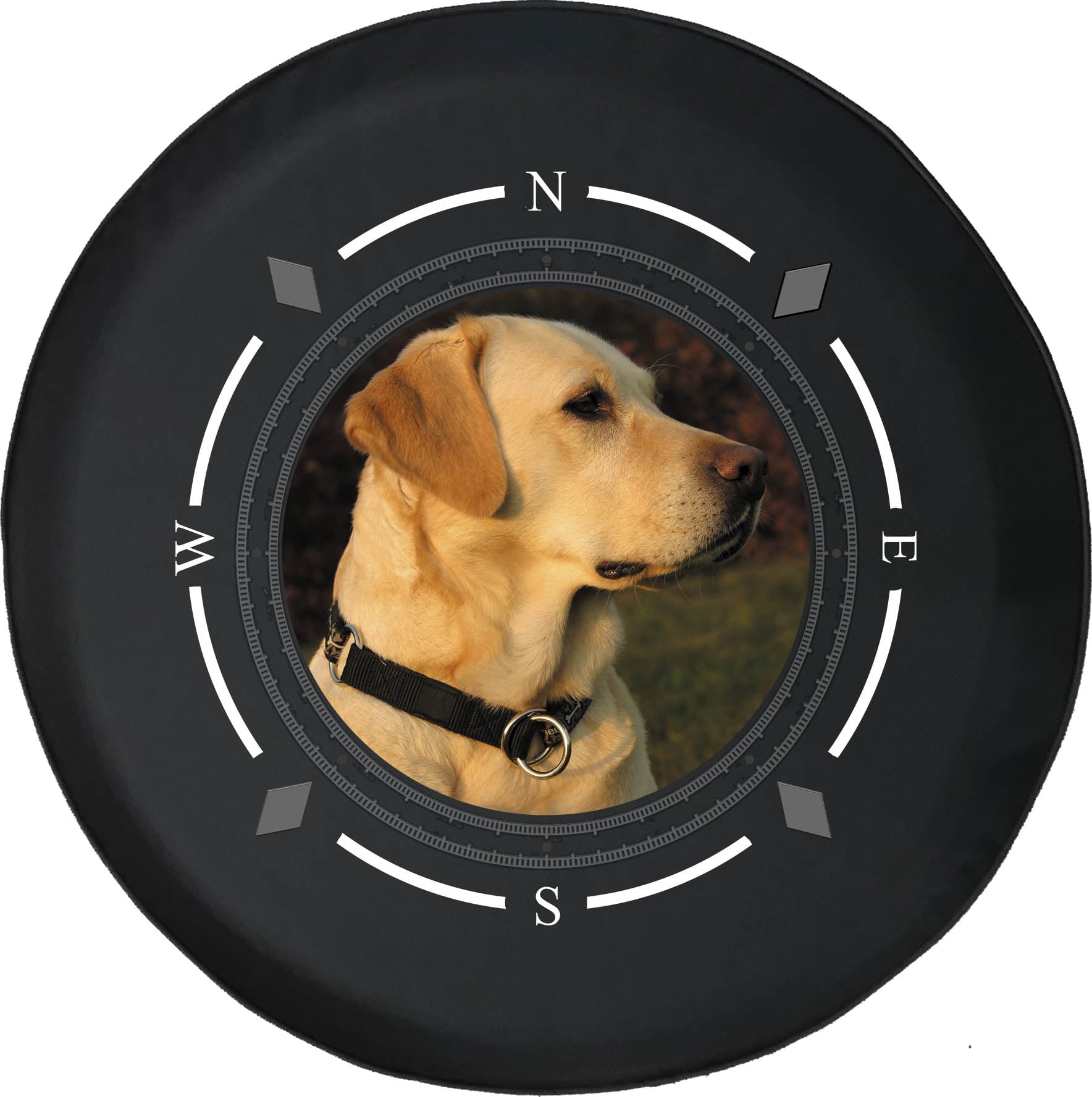 Spare Tire Cover Compass Golden Lab Labrador Retriever Dog Wheel Covers Fit for SUV accessories Trailer RV Accessories and Many Vehicles