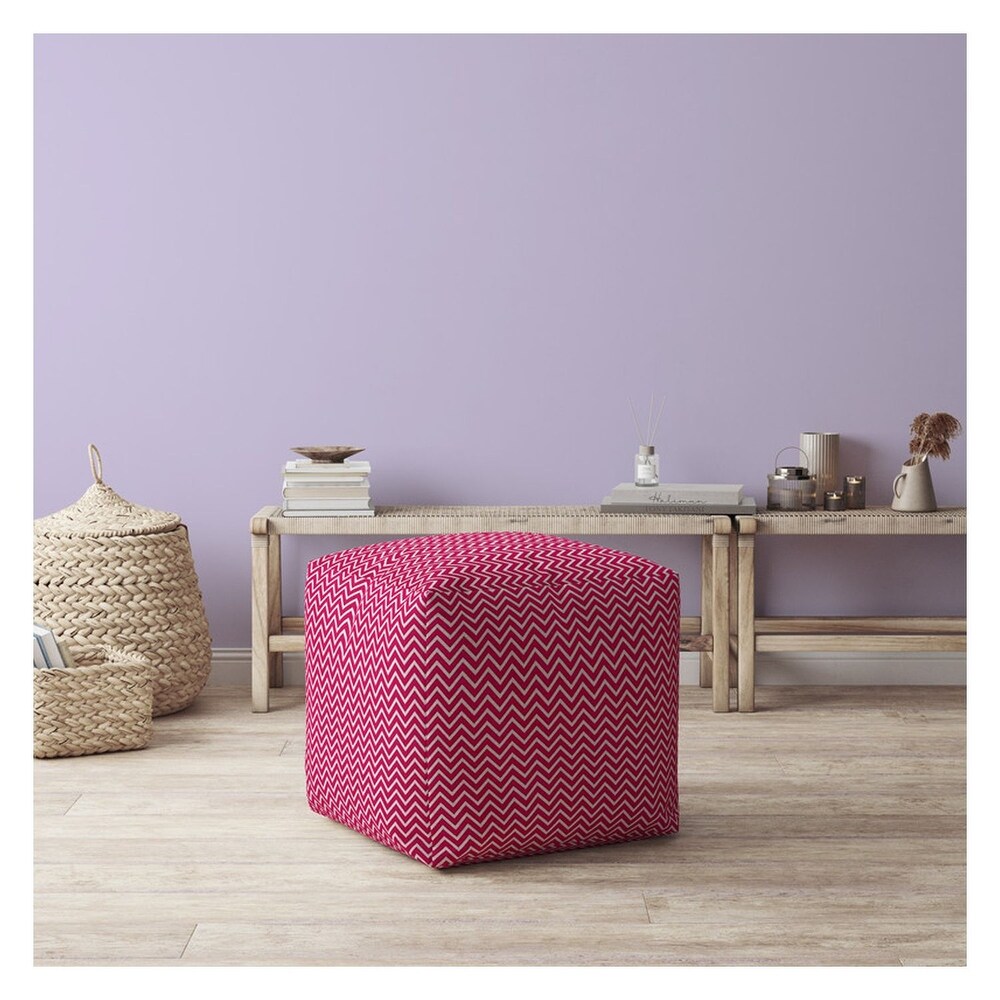 Joita Indoor Dippity Square Zipper Pouf Cover Only 17\