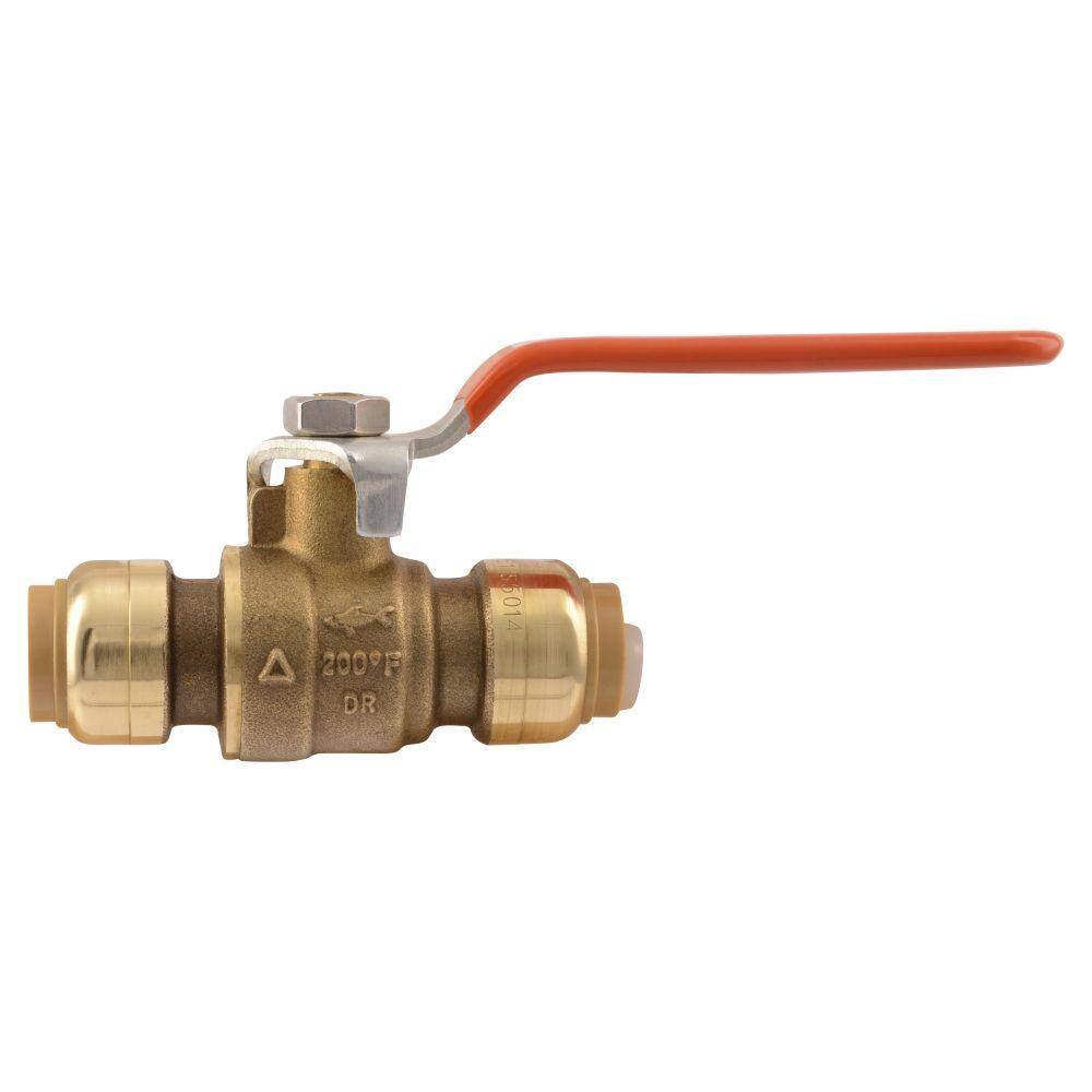 SharkBite 12 in. Brass Push-to-Connect Ball Valve 22222-0000LF