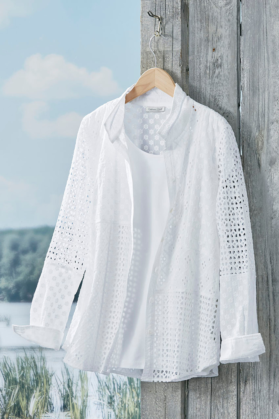 Effortless Eyelet Shirt - Coldwater Creek