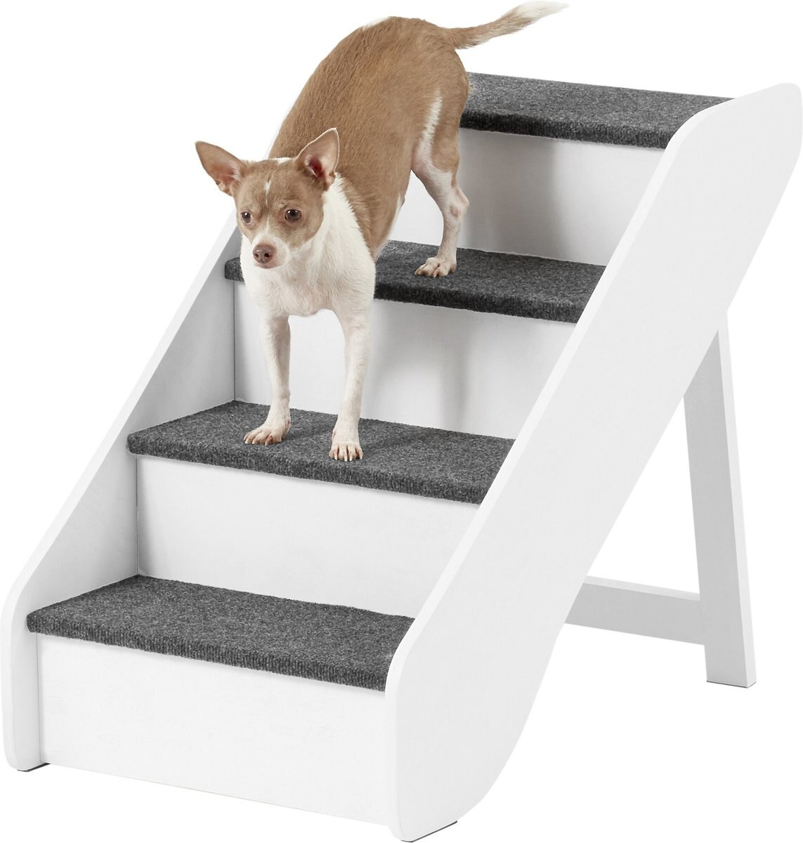 Frisco Deluxe Foldable Wooden Carpeted Cat and Dog Stairs