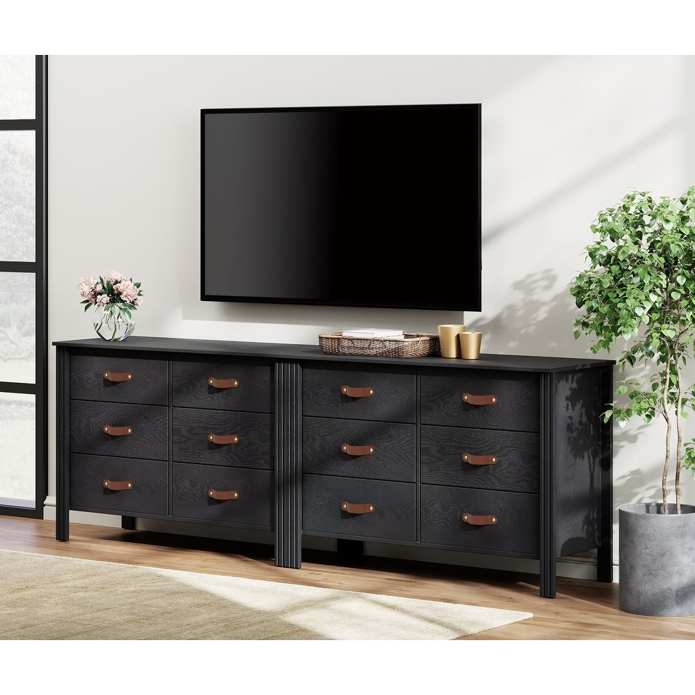 Dresser TV Stand with Drawer  Classic TV Console Table for Living Room