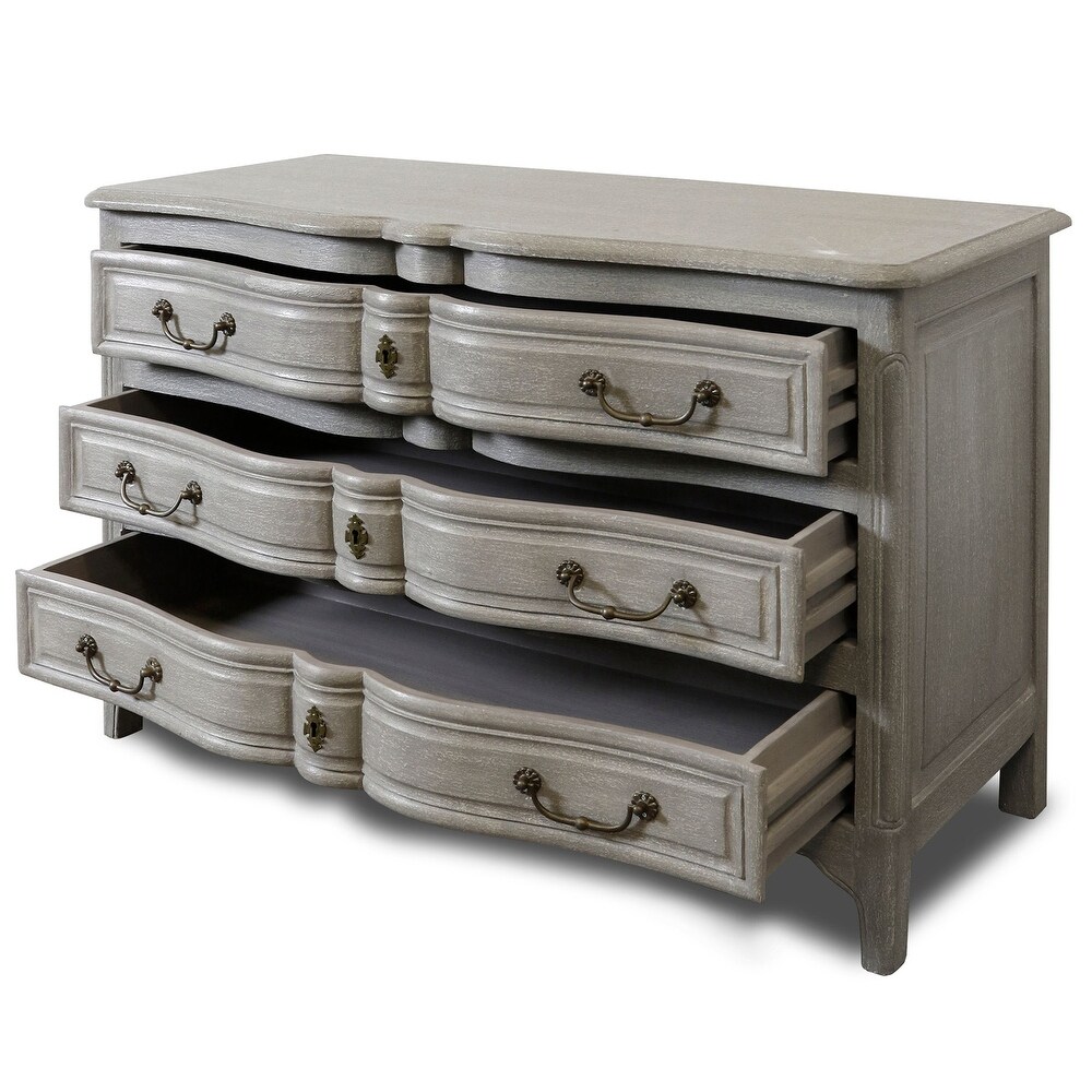 StyleCraft Dann Foley   Chalk Slate Gray Three Drawer Chest