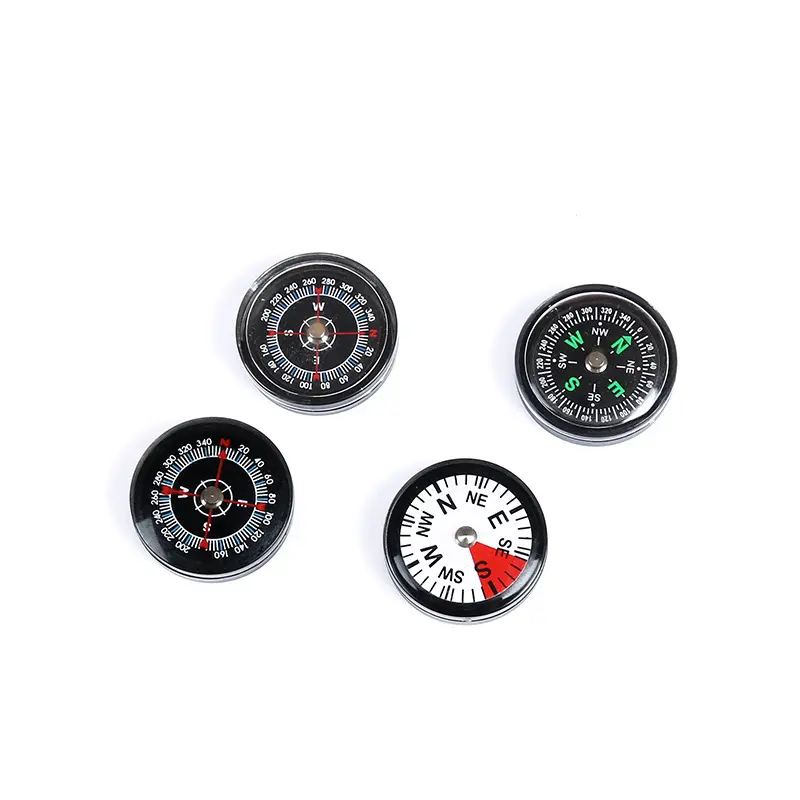 Factory Price Oil Filled Compass Abs Acrylic Black Accessories Mini Plastic Compass For Hiking Camping Survival Compass