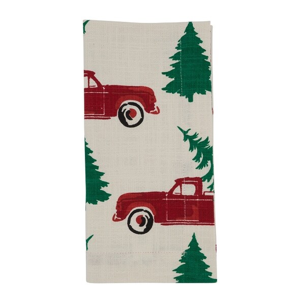 Christmas Truck Design Table Napkins (Set of 4)