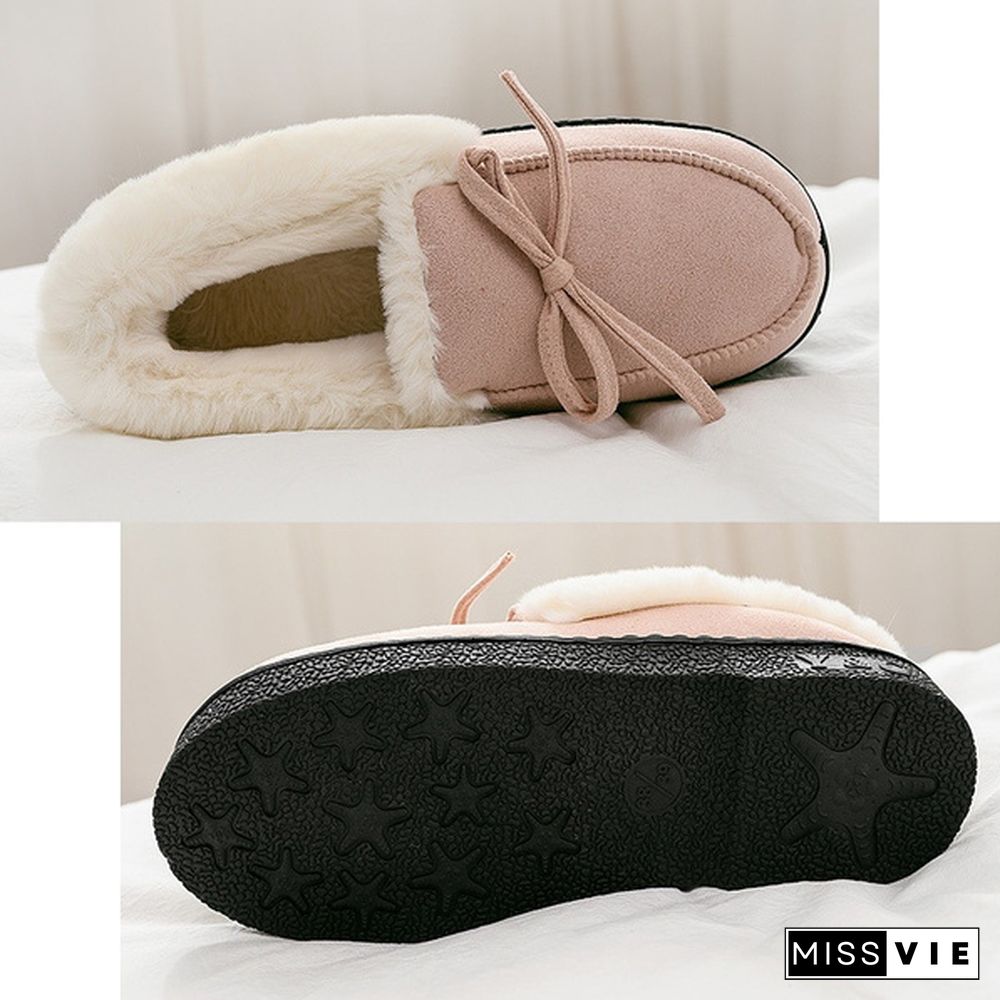 New Winter Warm Women Boots Home Plush Slippers Soft Indoor Shoes Home Slippers