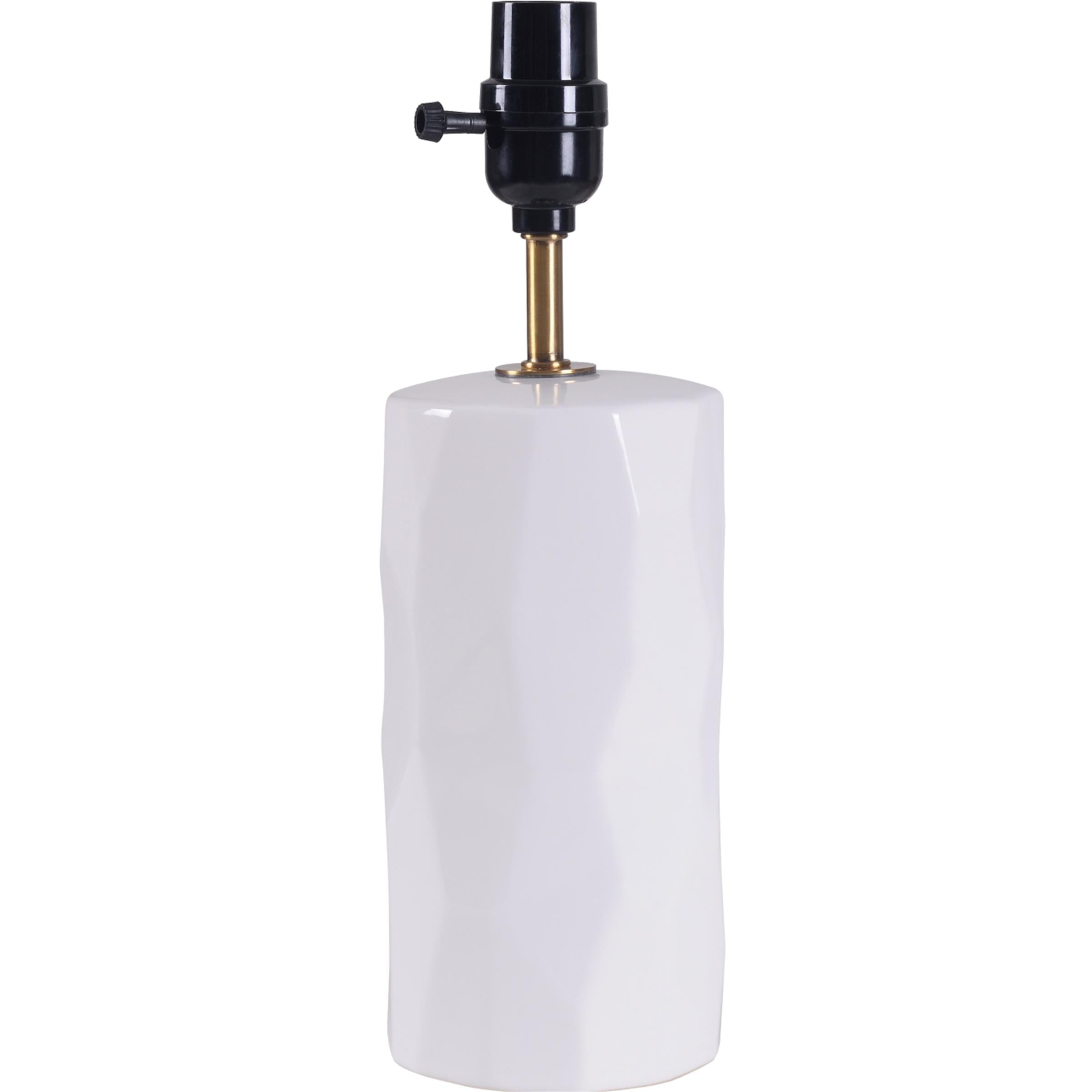 Mainstays White Ceramic Table Lamp, 17