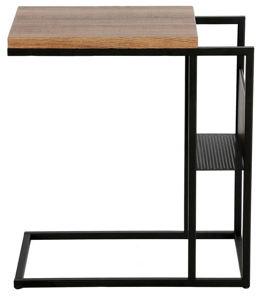 Clyde 20  x27 x27Wide Rectangular Side Table in Blackened Bronze   Contemporary   Accent Chests And Cabinets   by BisonOffice  Houzz