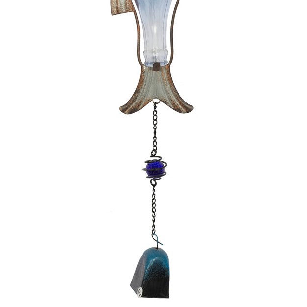 Coastal Fish Windchimes Blue copper Olivia amp May