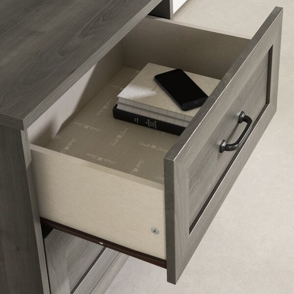 Prairie 2-Drawer Nightstand Gray - - 38045617