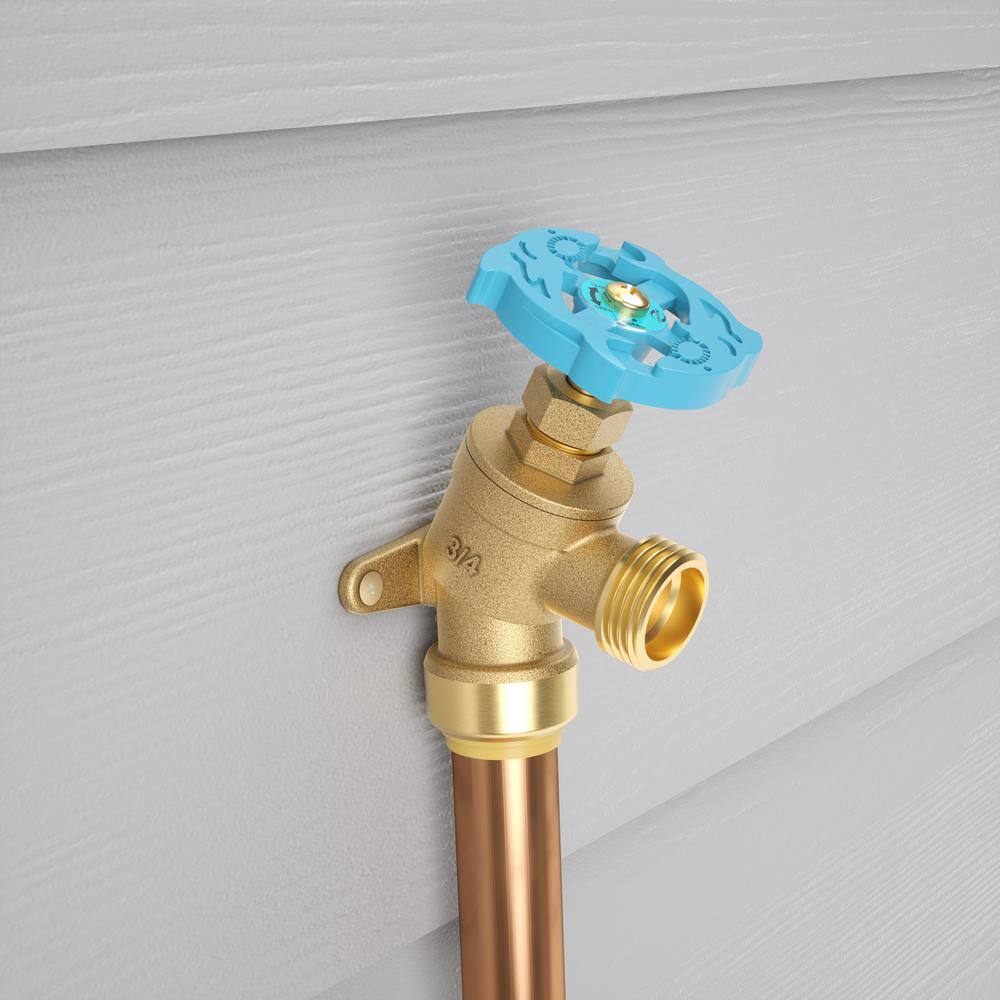 SharkBite 34 in. Push-to-Connect x MHT Brass Garden Valve with Drop Ear 24623LF