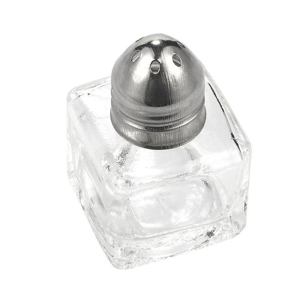 24x Mini Salt and Pepper Shakers Set， Glass Kitchenware， Transparent， 0.5 Oz