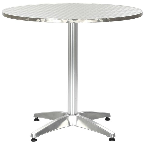 vidaXL Bistro Table Outdoor Side Table Garden Porch Deck Furniture Aluminum