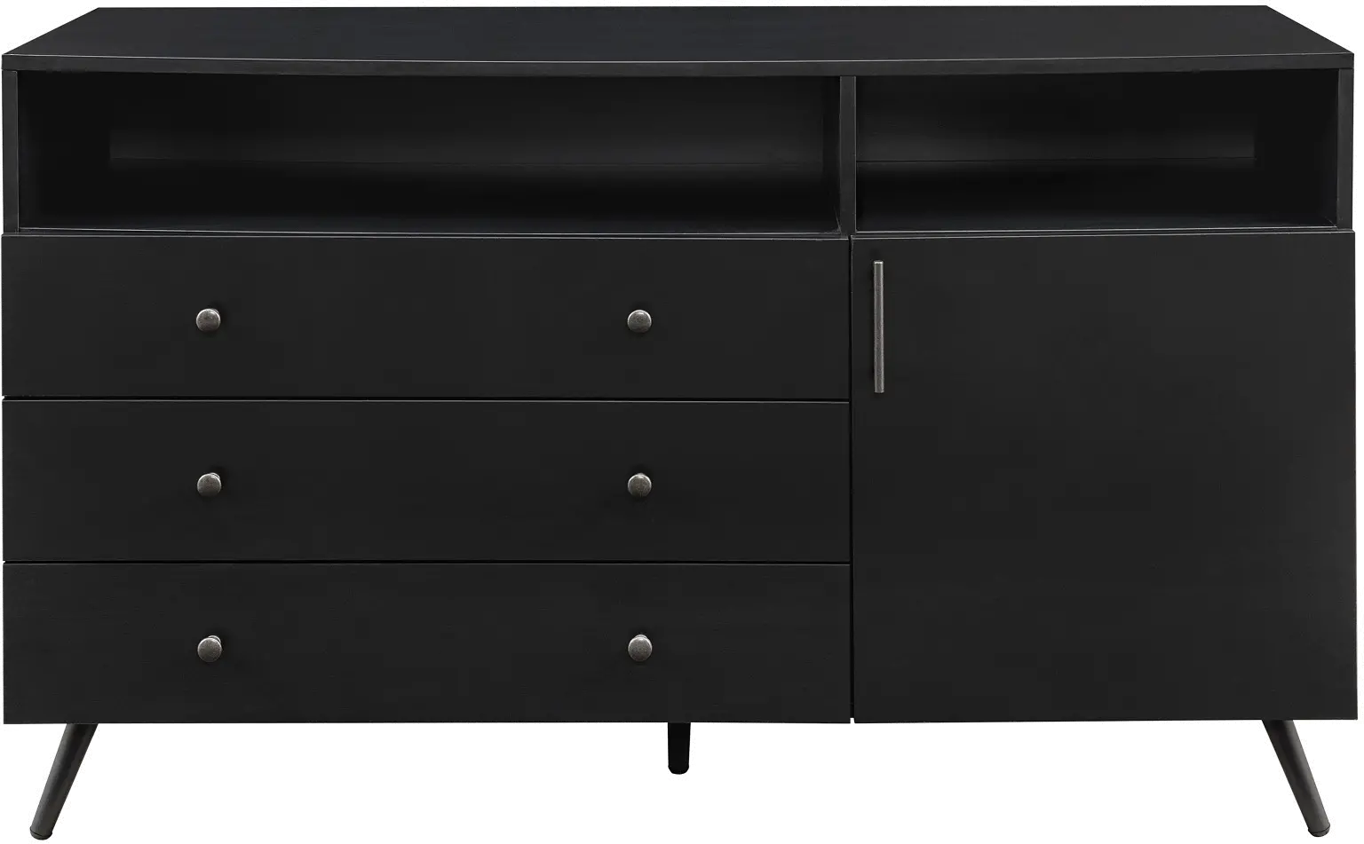 Asher Black Storage Sideboard