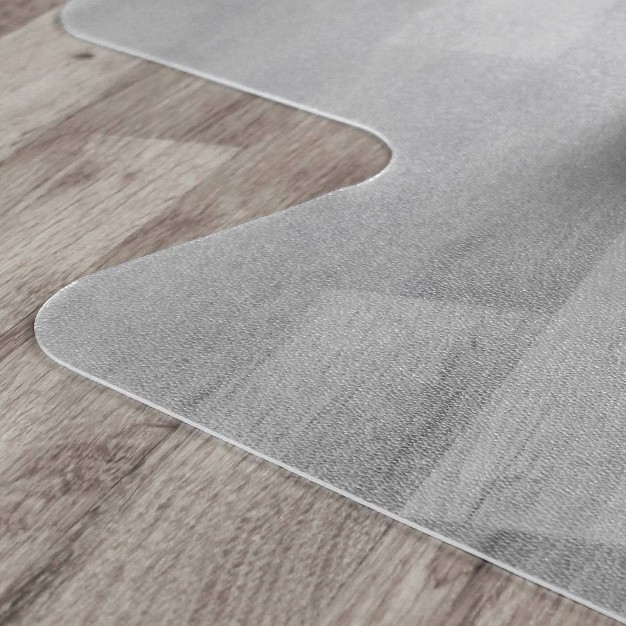 Valuemat Pvc Chair Mat For Hard Floors Lipped Clear Floortex