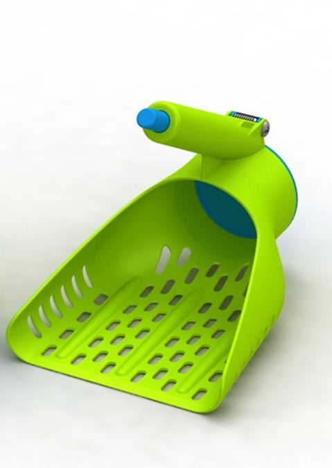 Chagrinovations 108704 Duke N Boots Litter Scoop and Releaseand#44; Green and Blue