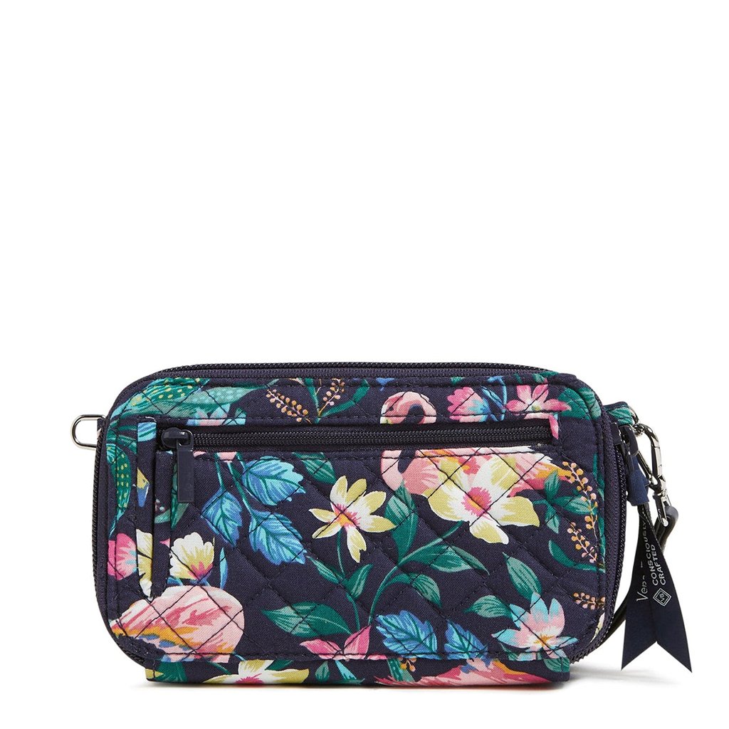 Vera Bradley  Rfid All In One Crossbody Bag In Flamingo Garden