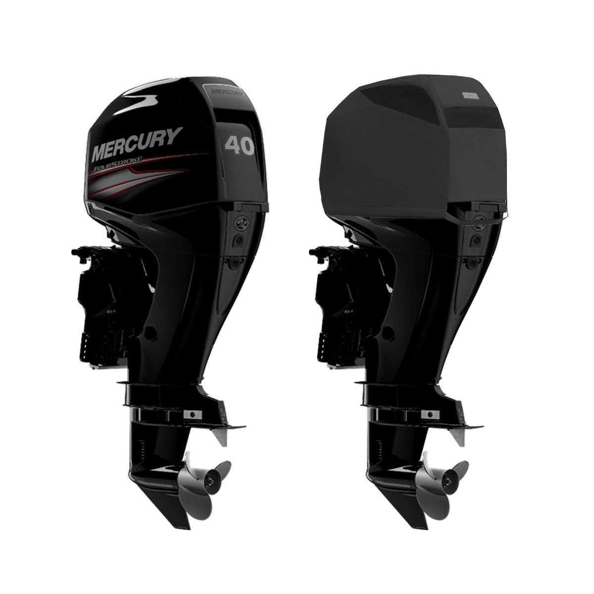 Oceansouth Heavy Duty Vented Cover for Mercury Outboard 4 Stroke 4 Cyl 995cc - 40HP， 50HP， 60HP (2008-2023)