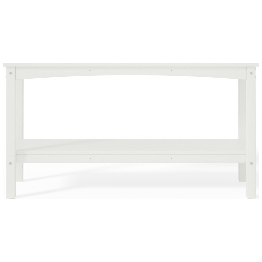 POLYTRENDS Laguna  Weather Poly Outdoor Console Table �C Two Shelf