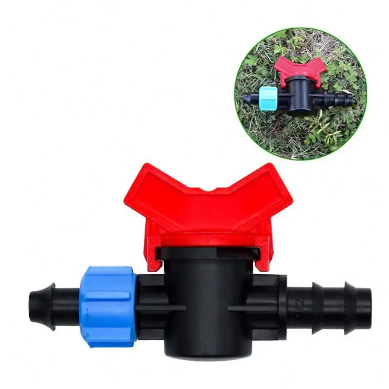 20 Mm Male  Threaded To 8 Mm Durable Plastic Micro Irrigation System Small Ball Valve Plastic Mini Barb Female Barbed Valve/