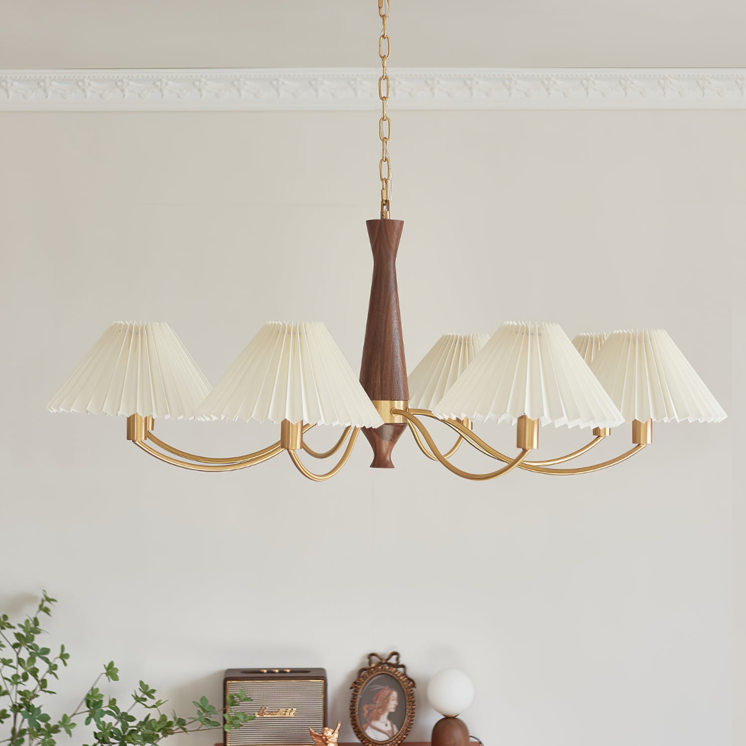 Pleated Chandelier