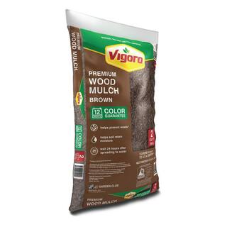 Vigoro 2 cu. ft. Bagged Premium Brown Wood Mulch 52050196