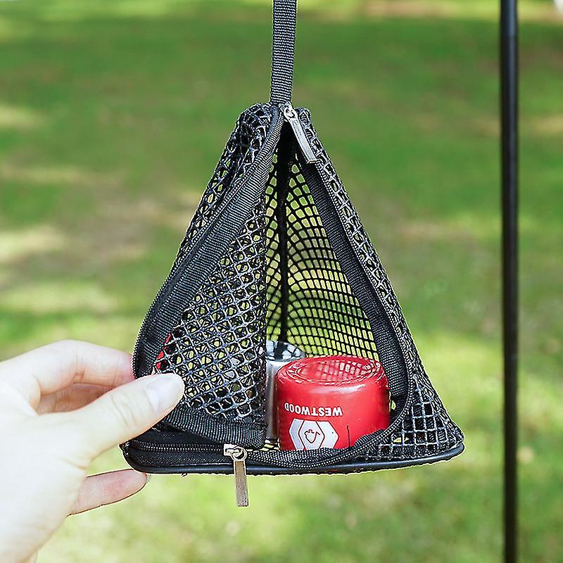 Triangle Mesh Bag Trianfular Hanging Net Storage Bag Dry Basket Outdoor Camping Hanger