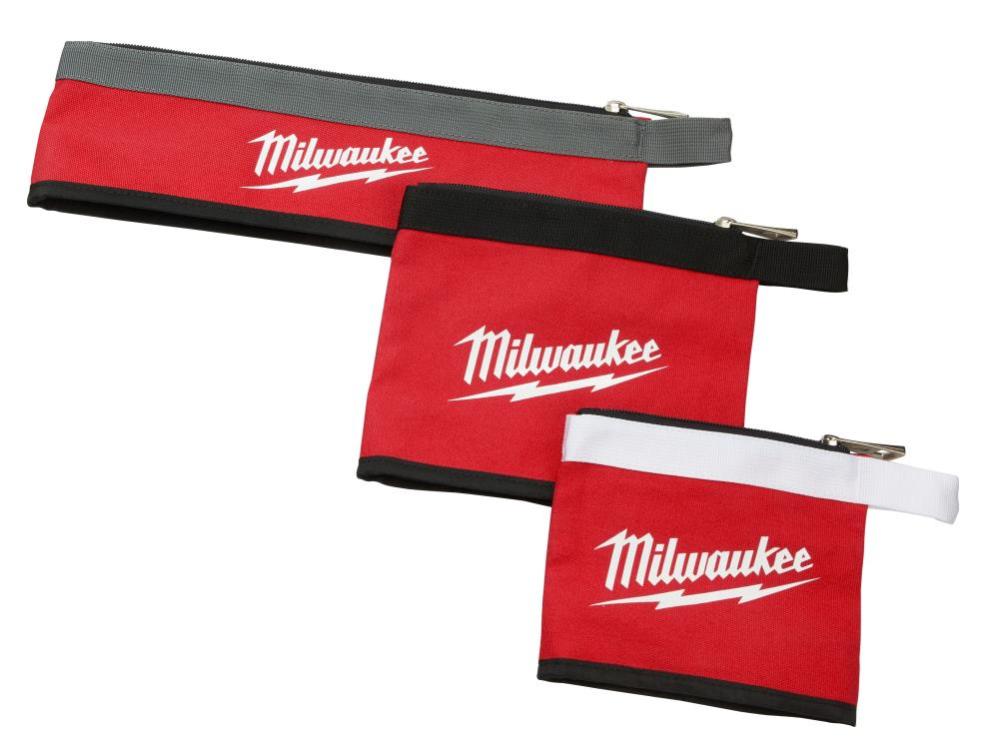 Milwaukee 3 PC Multi-Size Zipper Pouches 48-22-8183 from Milwaukee