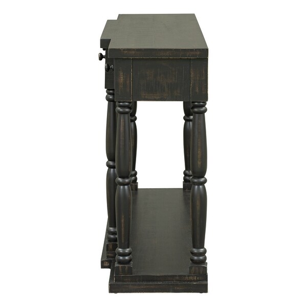 Console Table with 4 Front Facing Storage Drawers