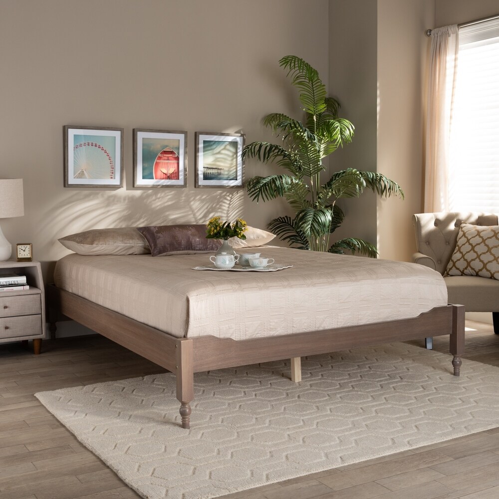 The Gray Barn Melanie Mount French Bohemian Wood Platform Bed Frame