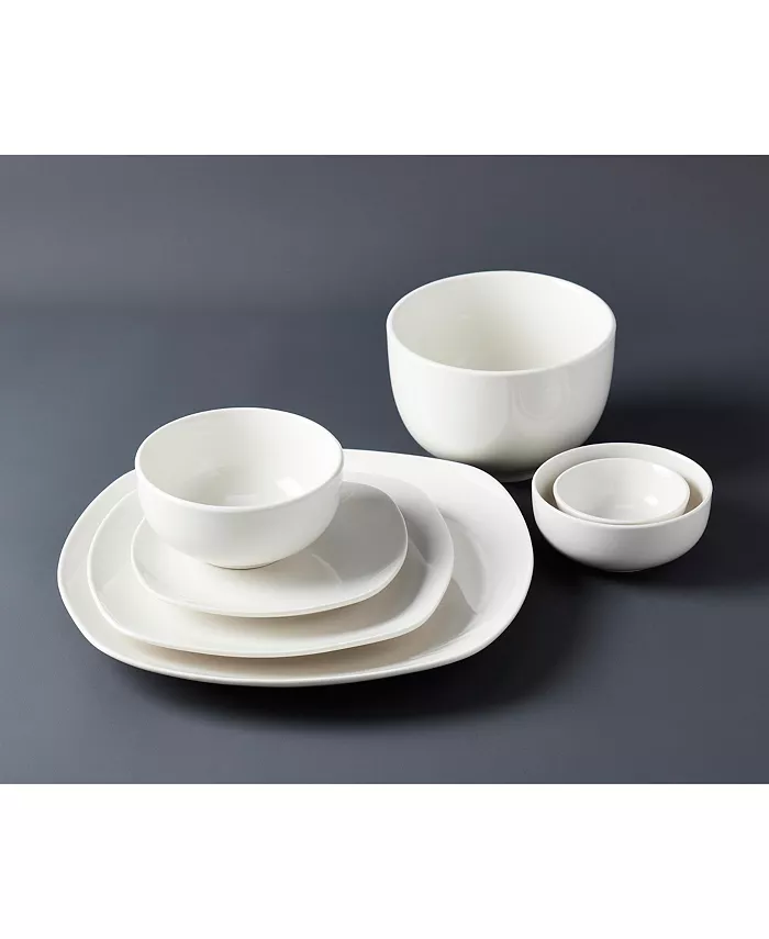 Tabletops Unlimited Inspiration by Denmark Soft Square 42 Pc. Dinnerware Set Service for 6