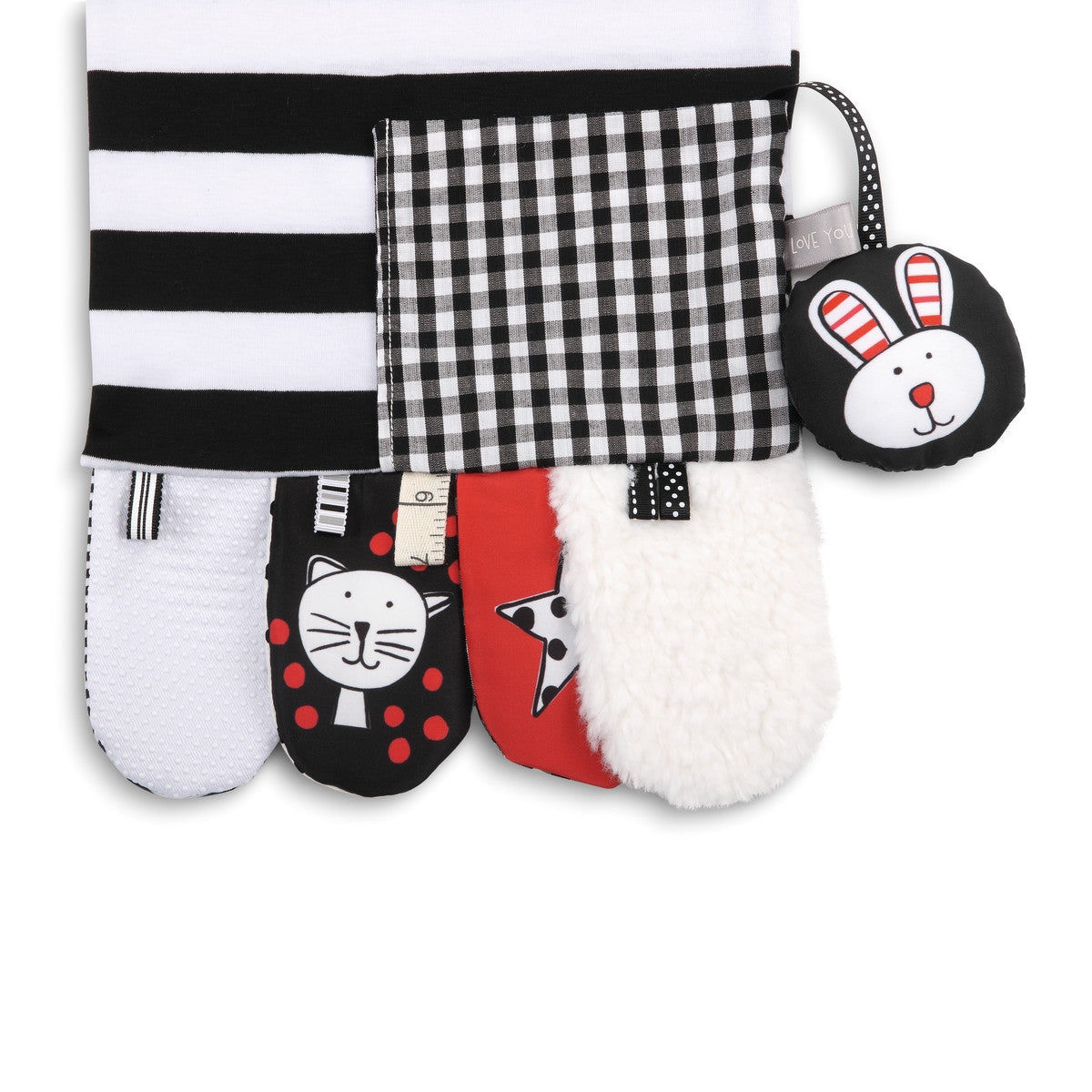 Mommy & Me Activity Scarf - Black and White