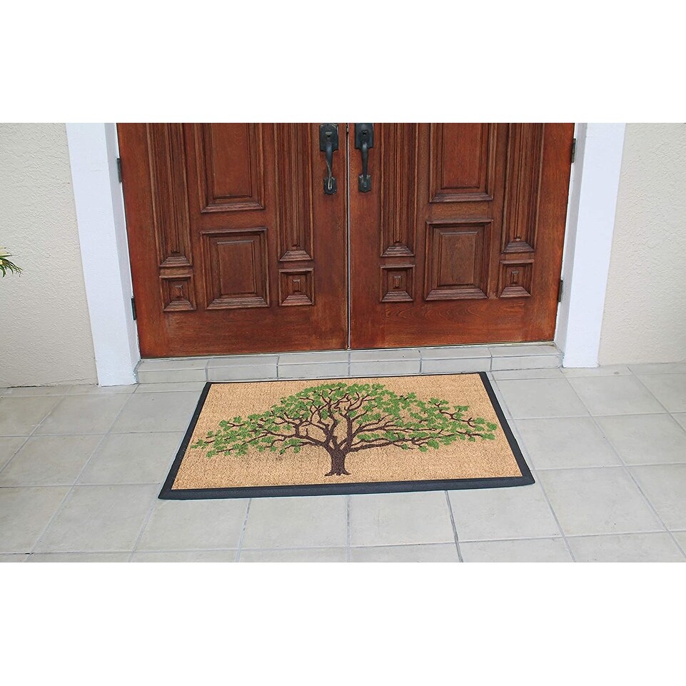 A1HC Natural Coir   Rubber Door Mat  30x48  Thick Durable Doormats for Outdoor Entrance