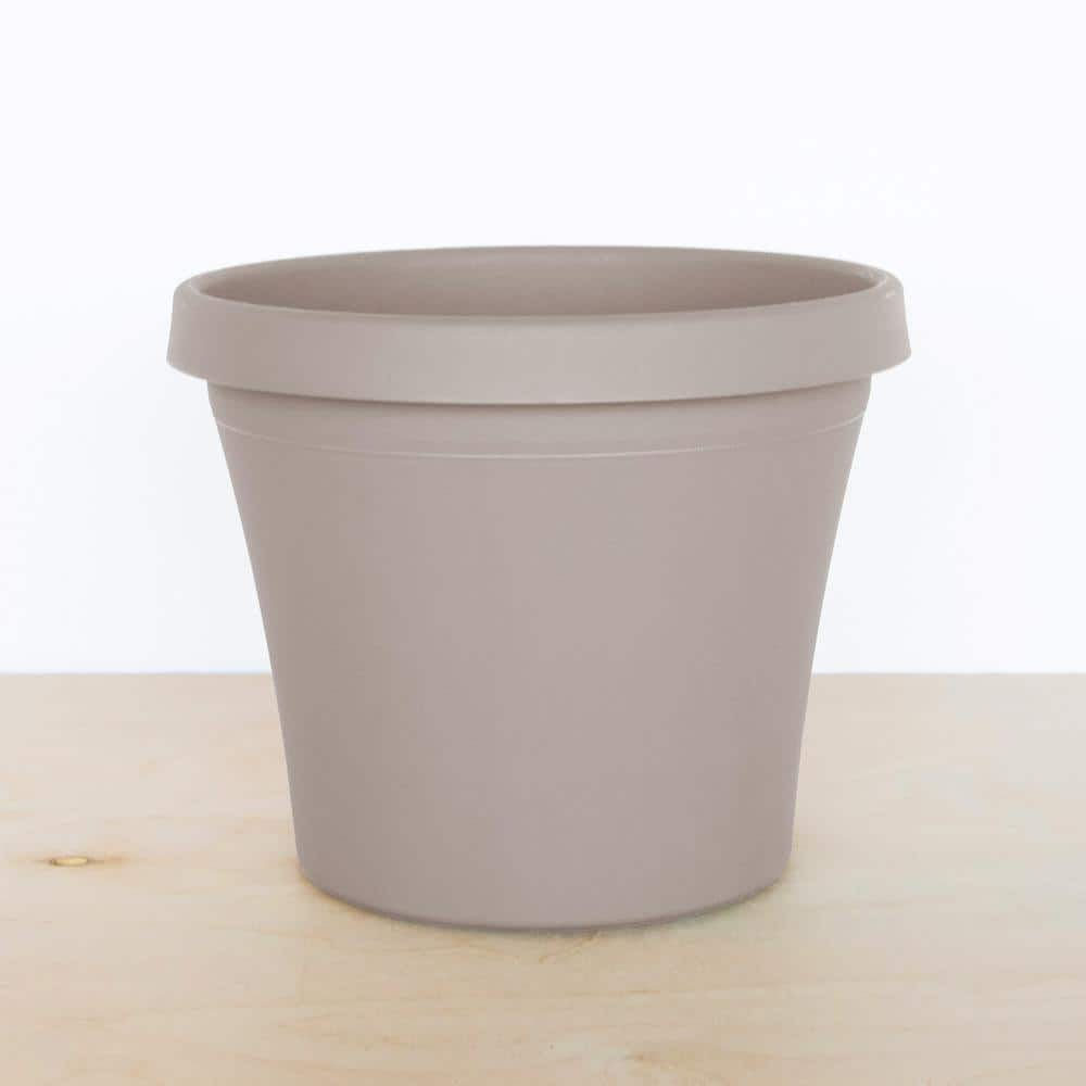 Bloem Terra 14 in. x 12.75 in. Pebble Stone Plastic Planter TR1483