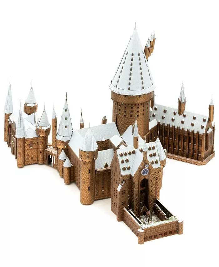 Fascinations Metal Earth Premium Series Iconx 3D Metal Model Kit - Harry Potter Hogwarts In Snow  4 Piece