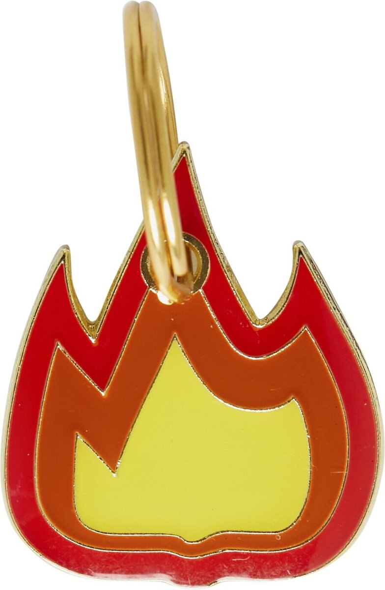 Trill Paws Flame Personalized Dog and Cat ID Tag