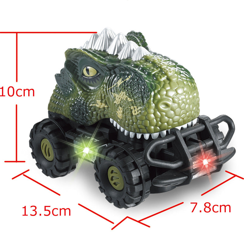 Cooltop Pull Back Cars with  LED and Sound for Kid 3-12 Years Old，  Dinosaur Vehicles Kid-Handled Car Gifts Toys for Christmas， Birthday Gift