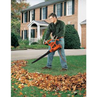 BLACK+DECKER 12 AMP 210 MPH 300 CFM Corded Electric 3-in-1 Handheld Leaf Blower Vacuum  Mulcher BV3100