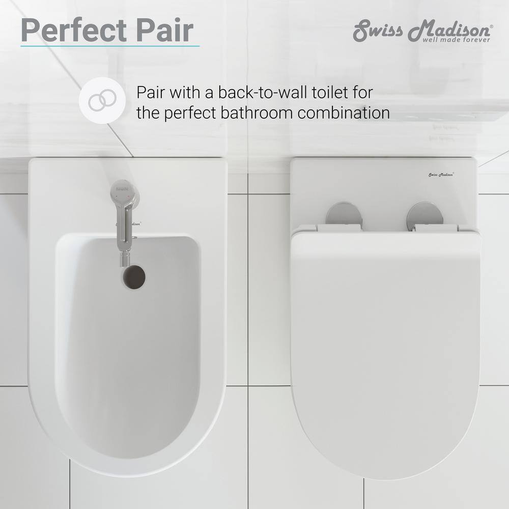 Swiss Madison St. Tropez Elongated Bidet in White SM-BD227