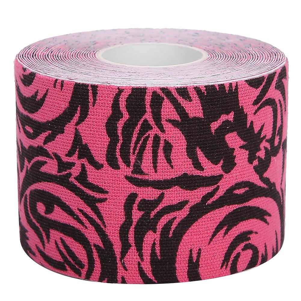 Camouflage Waterproof Soft Sports Bandage Breathable Pain Relief Protection Muscle Tapepink Printing