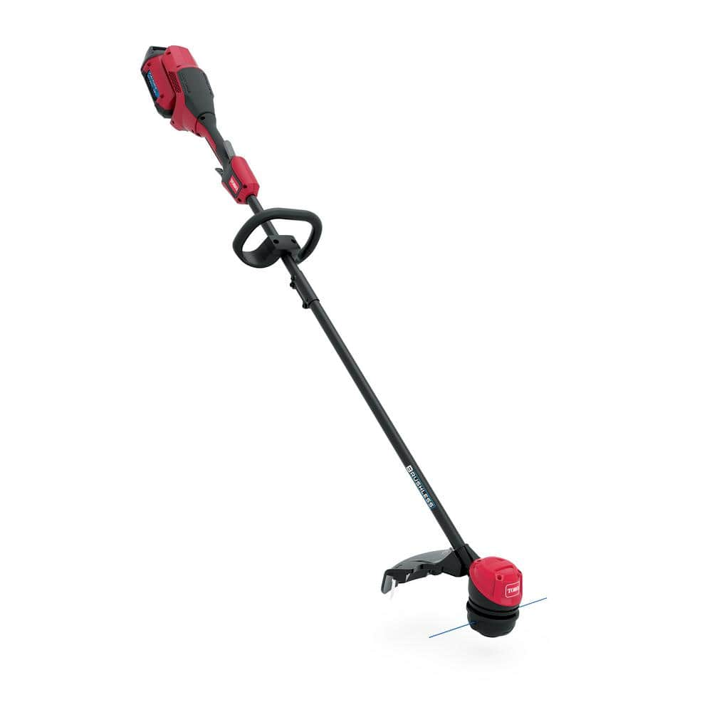 Toro 60V Max Lithium-Ion Brushless Cordless 15 in. / 13 in. String Trimmer - 2.0 Ah Battery and Charger Included 51831